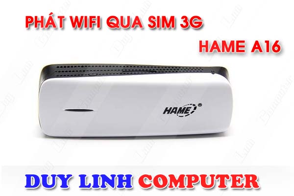 Bộ Phát sóng wifi từ sim 3G chính hãng HAME A16 21.6Mbps