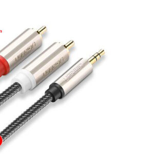 Cáp Audio 3.5mm To 2 RCA Dài 3M Ugreen 20824 Mạ Vàng Cao Cấp