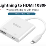 Cáp chuyển đổi Lightning ra HDMI Onten OTN-7565 màu trắng cao cấp