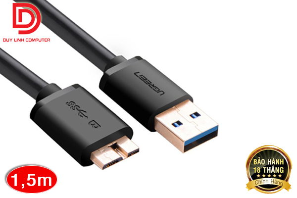 Cáp chuyển đổi USB 3.0 sang Micro B dài 1 m chính hãng Ugreen 10841.