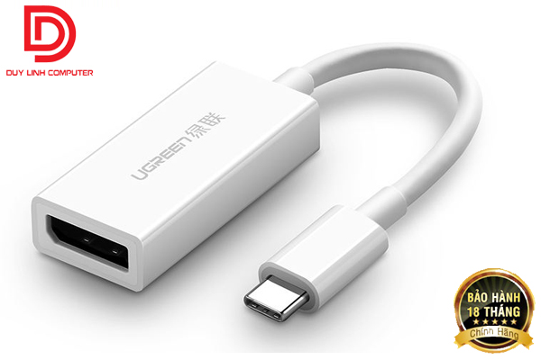 Cáp chuyển đổi USB Type C to Displayport (âm) Ugreen 40372 cao cấp