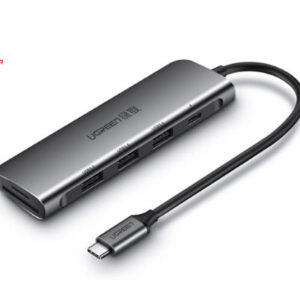 Cáp chuyển đổi USB Type C to Hub USB 3.0 + Khe đọc thẻ nhớ SD/TF Ugreen 50598 chính hãng