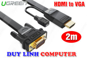 Cáp chuyển HDMI to VGA 2m cao cấp Ugreen 40231