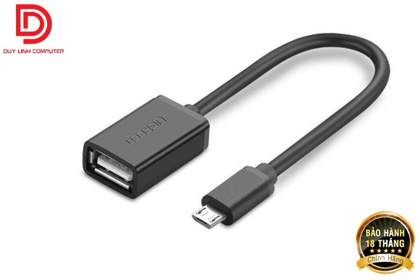 Cáp chuyển Micro USB to USB 2.0 OTG chính hãng Ugreen 10396