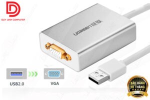 Cáp chuyển USB to VGA cao cấp chính hãng Ugreen 40244