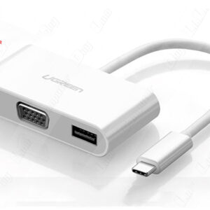 Cáp chuyển USB Type C sang VGA và USB 3.0 Ugreen UG-30376 chính hãng