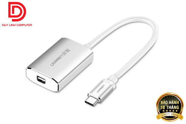 Cáp chuyển USB Type C to Mini Displayport  Ugreen 40867 chính hãng, hỗ trợ 4K
