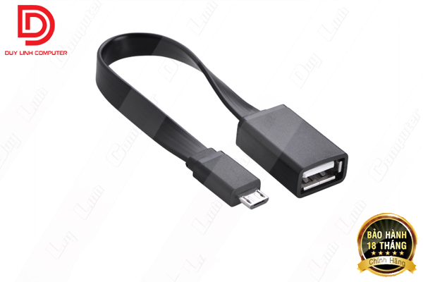 Cáp dẹt Micro USB OTG chính hãng Ugreen 10821.