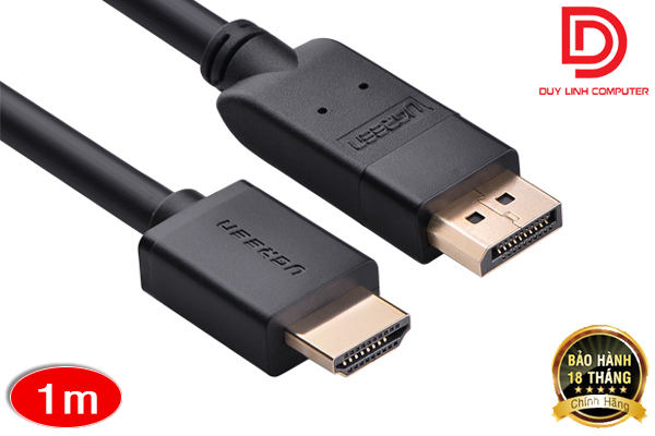 Cáp Displayport to HDMI 1M chính hãng Ugreen 10238 cao cấp