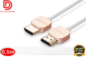 Cáp HDMI 0.5M chính hãng Ugreen 10473 chuẩn 2.0 Vàng hồng cao cấp