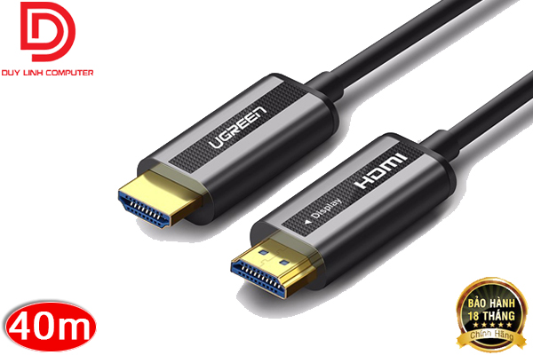 Cáp HDMI 2.0 sợi quang 40m Ugreen 50218  hỗ trợ 4K/60Hz cao cấp