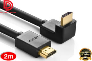 Cáp HDMI 2M bẻ góc 90 độ(xuống) UGREEN HD103 UG-10173 hỗ trợ 3D, 4K