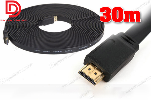 Cáp HDMI 30m dẹt mỏng giá rẻ hỗ trợ chuẩn 1.4v