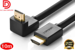 Cáp HDMI to HDMI 10M bẻ xuống góc vuông 90 độ chính hãng Ugreen 10177