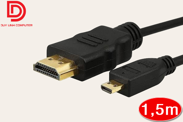 Cáp Micro HDMI to HDMI chính hãng YellowKnife dài 1,5m