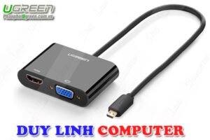 Cáp Micro HDMI to VGA, HDMI chính hãng Ugreen 30355