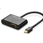 Cáp Mini Displayport sang HDMI + VGA Ugreen 40365 màu đen