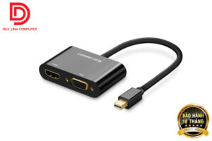 Cáp Mini Displayport sang HDMI + VGA Ugreen 40365 màu đen