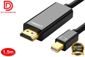 Cáp Mini Displayport to HDMI Ugreen 10450 dài 1,5m hỗ trợ Full HD 1080p