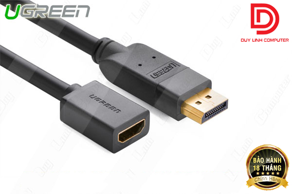 Cáp nối Displayport to HDMI (âm) cao cấp Ugreen 20404 chính hãng