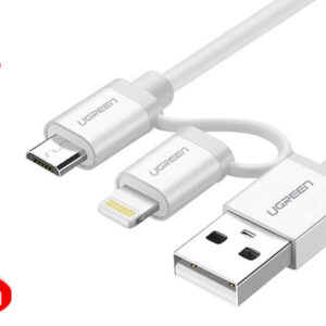 Cáp Sạc Điện Thoại 2 Trong 1 Micro USB và Lighting Ugreen 20749