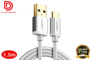 Cáp sạc USB 2.0 to Type C dài 1,5m Ugreen 20813 bọc nylon cao cấp