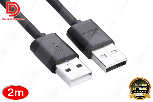 cáp USB 2.0 hai đầu đực dài 2m chính hãng Ugreen 10311