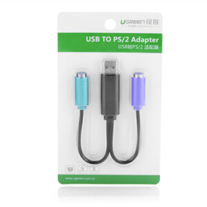 Cáp USB 2.0 TO PS/2 UGREEN 20219 cho phím chuột