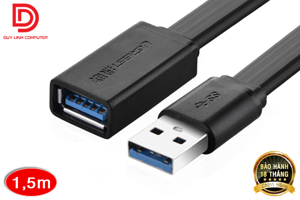 Cáp USB 3.0 nối dài 1,5M chính hãng Ugreen 10807