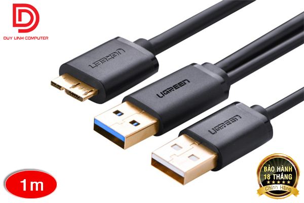 Cáp USB 3.0 to Micro B 1M UGREEN 10382 sạc và đồng bộ dữ liệu cho điện thoại thông minh Android và máy tính bảng