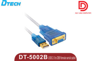 Cáp USB to Com RS232 âm DTECH DT-5002B dài 1.5m chính hãng