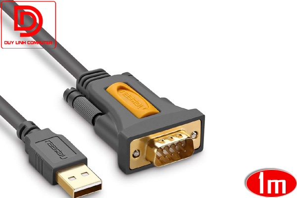 Cáp USB to Com RS232 DB9 chính hãng Ugreen 20210 dài 1m