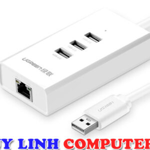 Cáp USB to Lan tốc độ 100Mbps + 3 cổng USB 2.0 Ugreen 20259