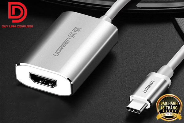 Cáp USB Type-C to HDMI Ugreen 40865 hỗ trợ 4Kx2K cao cấp
