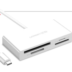 Đầu đọc thẻ USB Type C Ugreen 40444 (TF / SD 3.0 / CF / MS) cao cấp