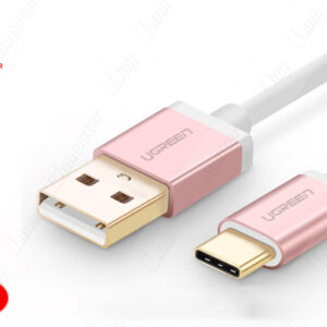 Dây chuyển đổi USB 2.0 sang USB Type-C 1M hồng vàng Ugreen 30508