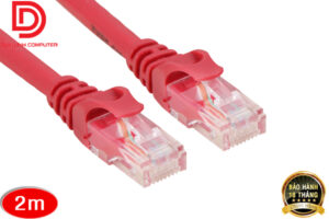 Dây mạng 2M CAT6 UTP 24AWG CU Ugreen NW101 UG-11211 (màu đỏ)