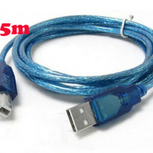 Dây máy in 1,5m xanh bọc bạc chống nhiễu