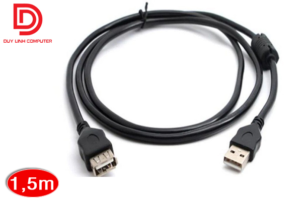 Dây nối dài USB 1,5m đen