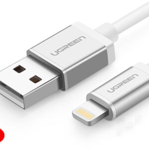 Dây sạc USB-Lightning 1M UGREEN US131 UG-10812 cho iphone 5/5C/5S/6/6plus/ipad mini (vỏ nhôm cao cấp)