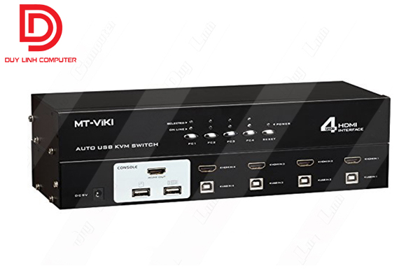 KVM Switch HDMI usb 4 cổng MT Viki MT-2104HL chính hãng