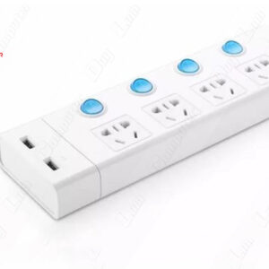 Ổ cắm điện đa năng 4 cổng+2 cổng sạc USB+Công tắc MAX 2500W dài 3M Ugreen 30238