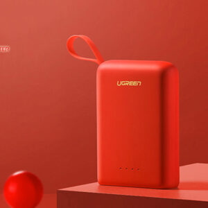 Pin sạc dự phòng màu đỏ Ugreen 60198 dung lượng 10000Mah