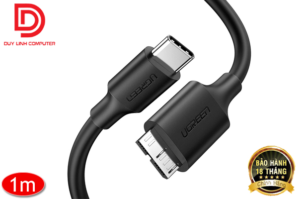 Ugreen 20103 - Cáp chuyển USB Type C to Micro USB 3.0 dài 1m chính hãng