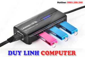 USB 2.0 to Lan 10/100Mbps + Chia USB 3 cổng 2.0 chính hãng Ugreen UG-20264