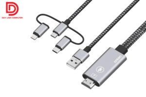 Cap chuyen 3 trong 1 Lightning Type C Micro USB to HDMI Onten 7539 0