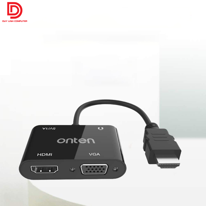 Cap chuyen HDMI to HDMI VGA Onten 5165hv ho tro HD1080P 1