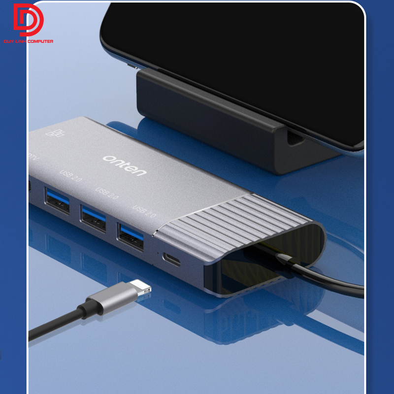 Cap chuyen Lightning to HDMI USB Lan ho tro sac Onten 79591 6