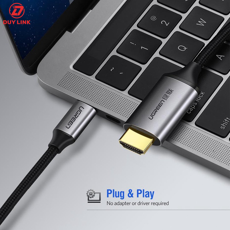 Cap USB Type C to HDMI dai 2m Ugreen 50571 ho tro 4k 60Hz 7