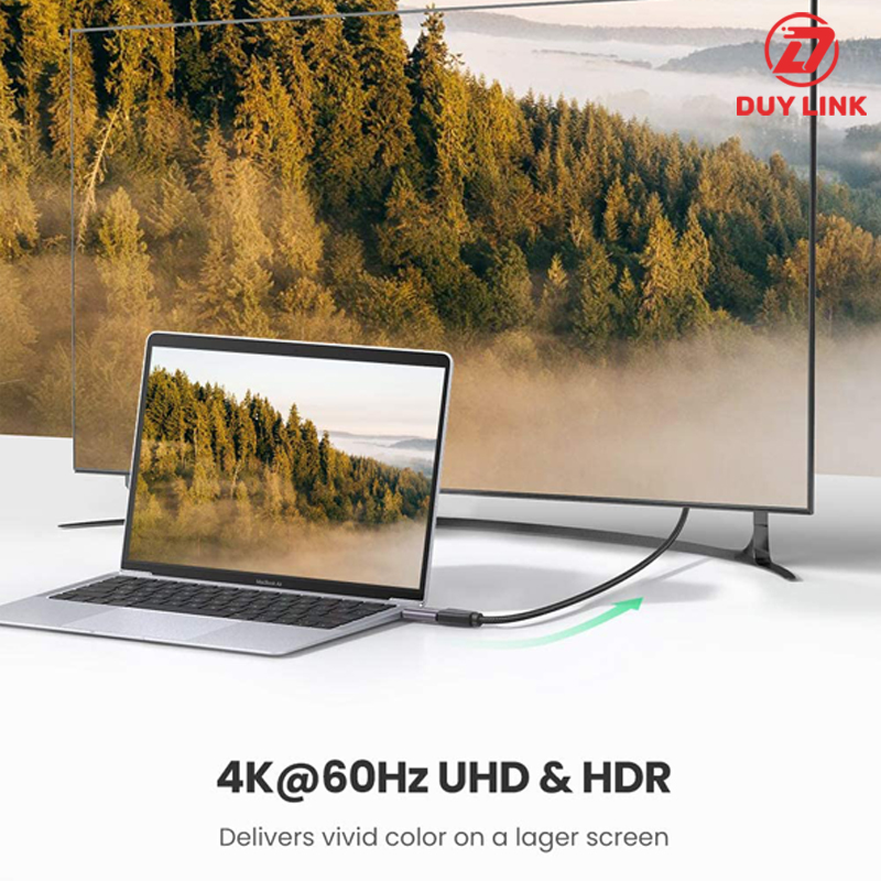 Dau chuyen Usb type C to HDMI Ugreen 70450 ho tro 4K 60Hz 3